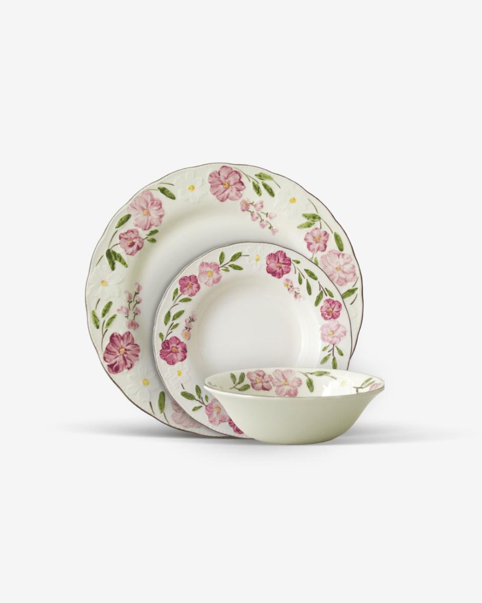 Claytan 24 Piece Dinner Set - Cherry Blossom - Baitishk