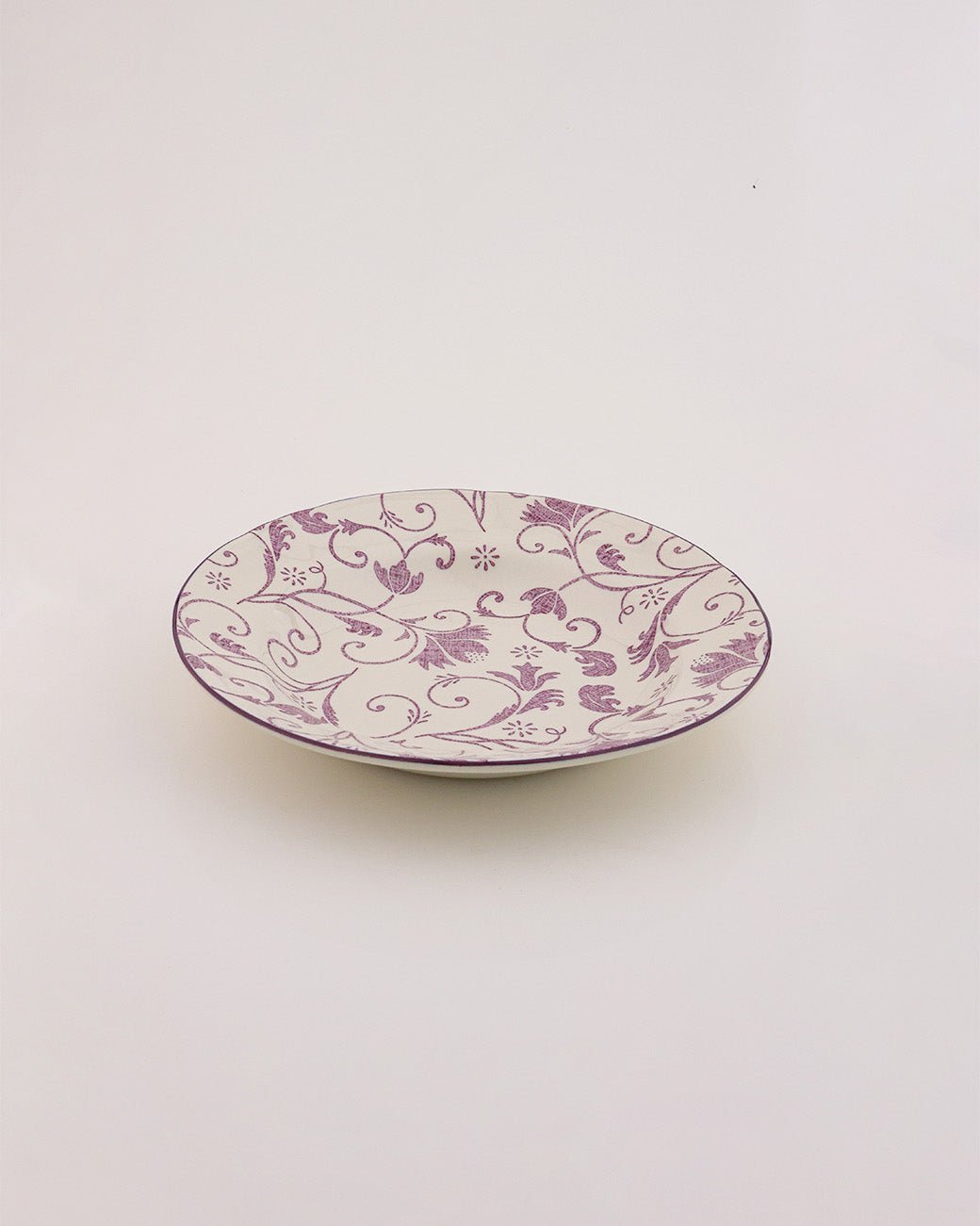 Claytan Dinnerware Collection - Damask Purple - Baitishk