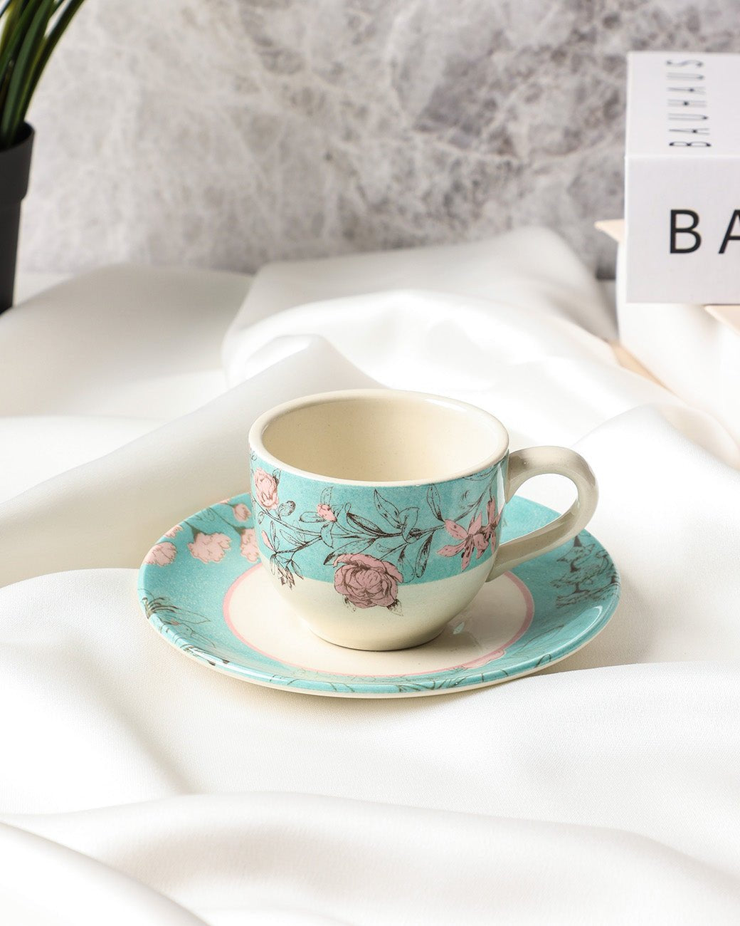 Claytan Espresso Cup Saucer - Garden of Eden - Baitishk