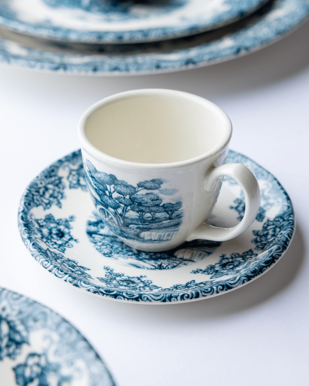 Claytan Espresso Cup Saucer - Waterwheel Green - Baitishk