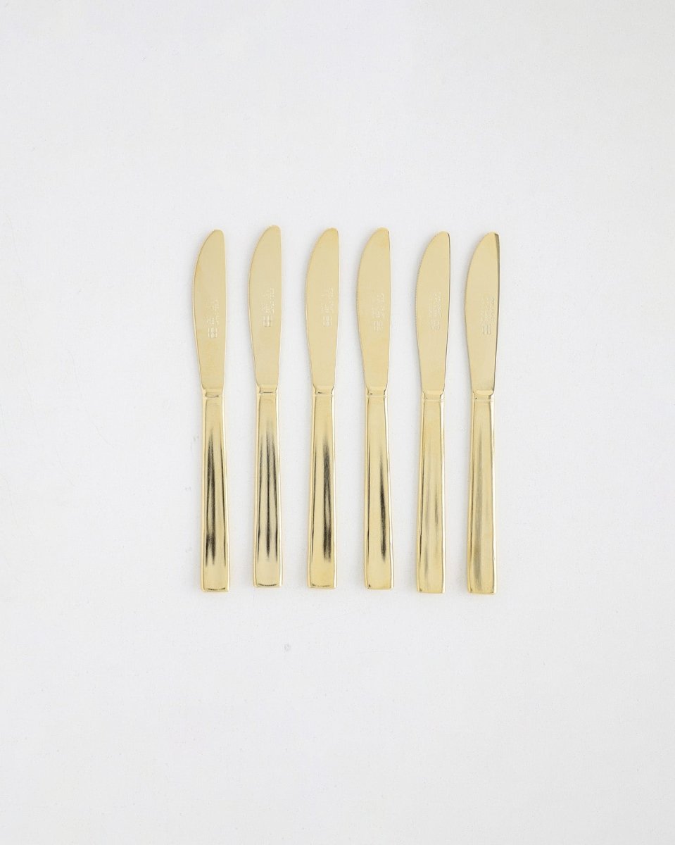 Gold Plated Layluck Fruit Knife – 6 Pcs - Baitishk