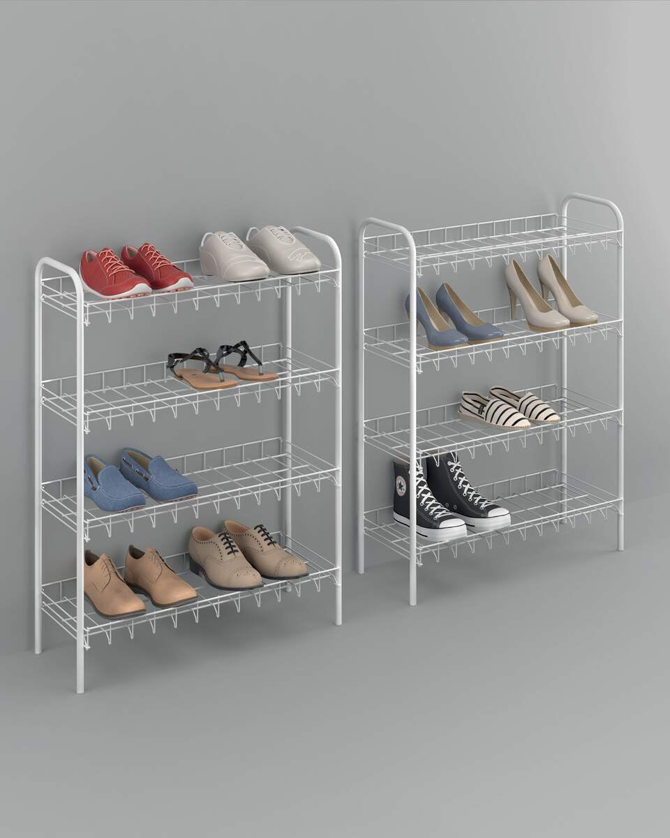Metaltex 8 Tier Shoe Rack - Baitishk