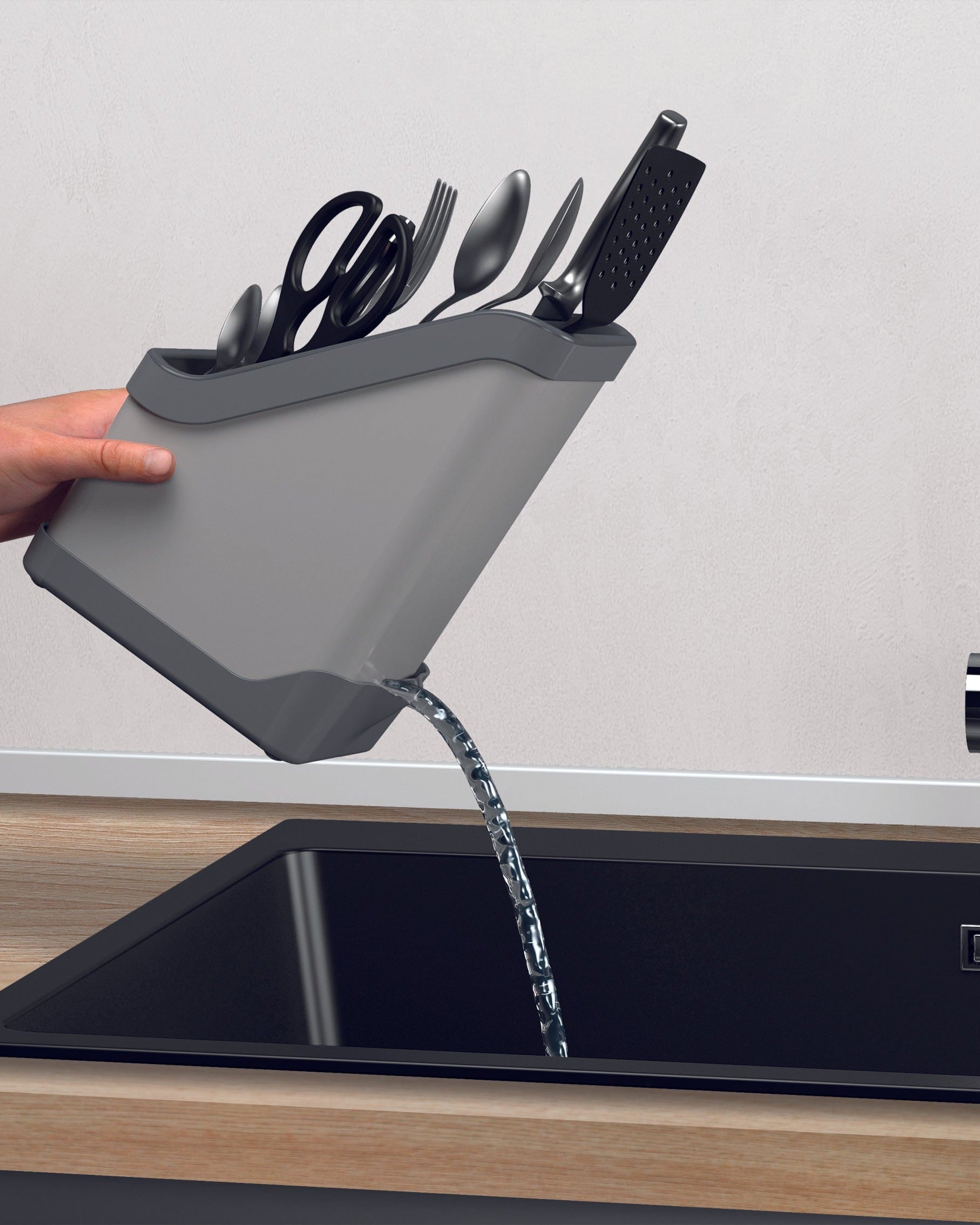 Metaltex Adjustable Cutlery Drainer Kitchen Organisers and Storage MT586