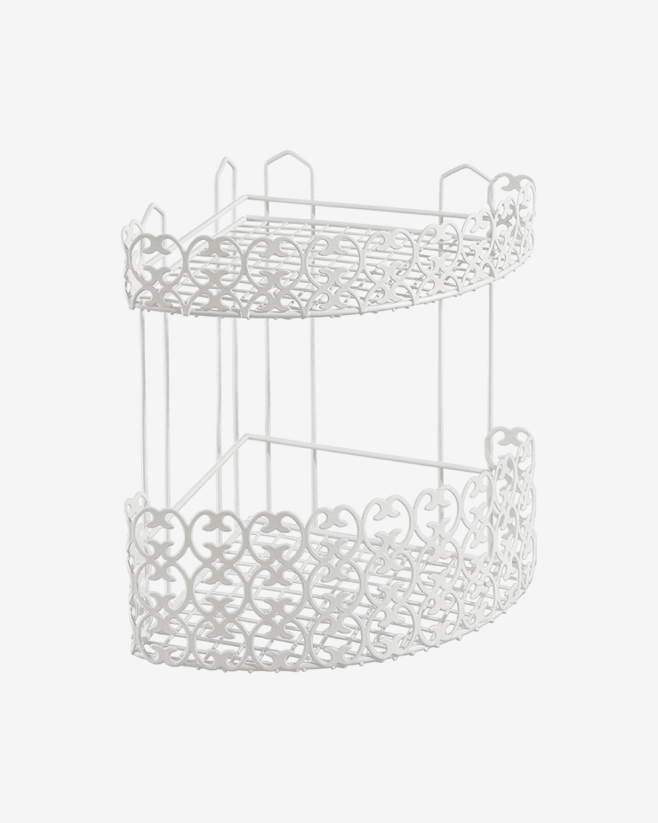 Metaltex Florenz 2 Tier Corner Shelf - Baitishk