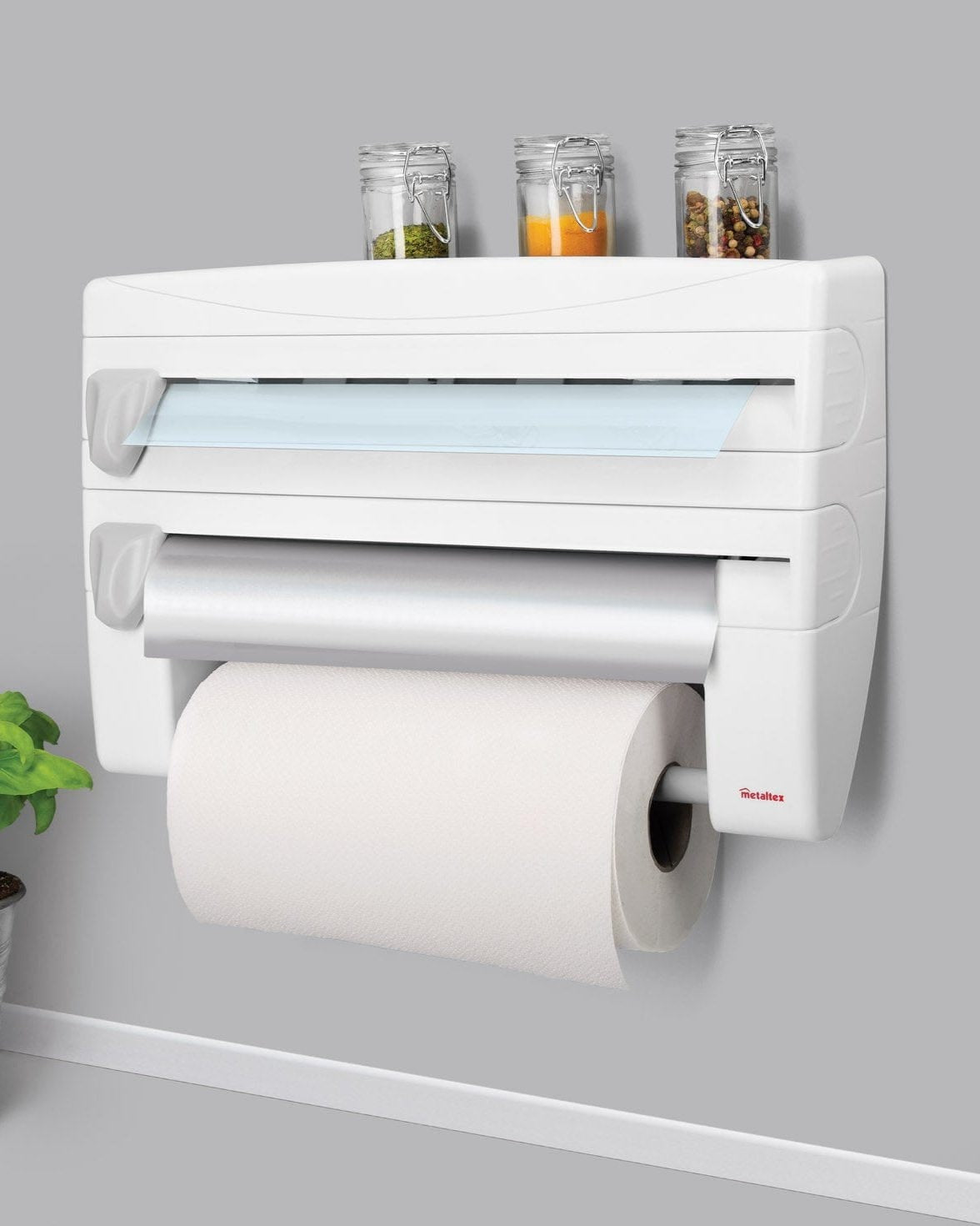 Metaltex Kitchen Roll Dispenser Kitchen Organisers and Storage MT309