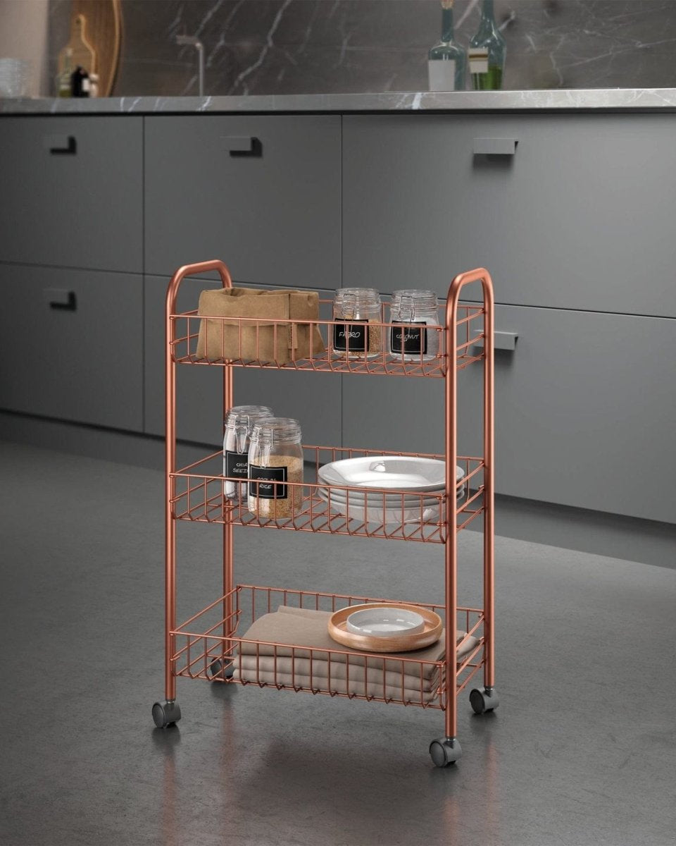 Metaltex Rolling Cart Copper - Baitishk