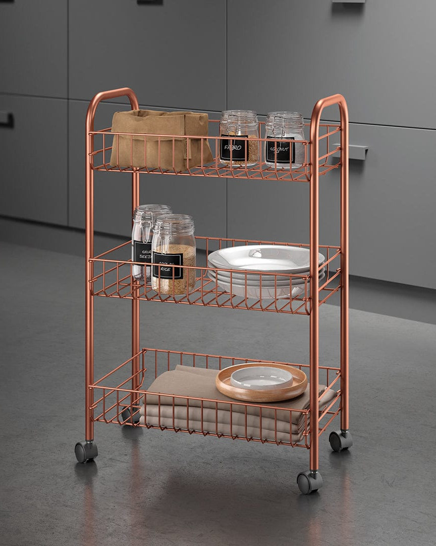 Metaltex Rolling Cart Copper - Baitishk