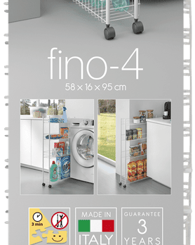 Metaltex Rolling Cart Fino 4 - Baitishk