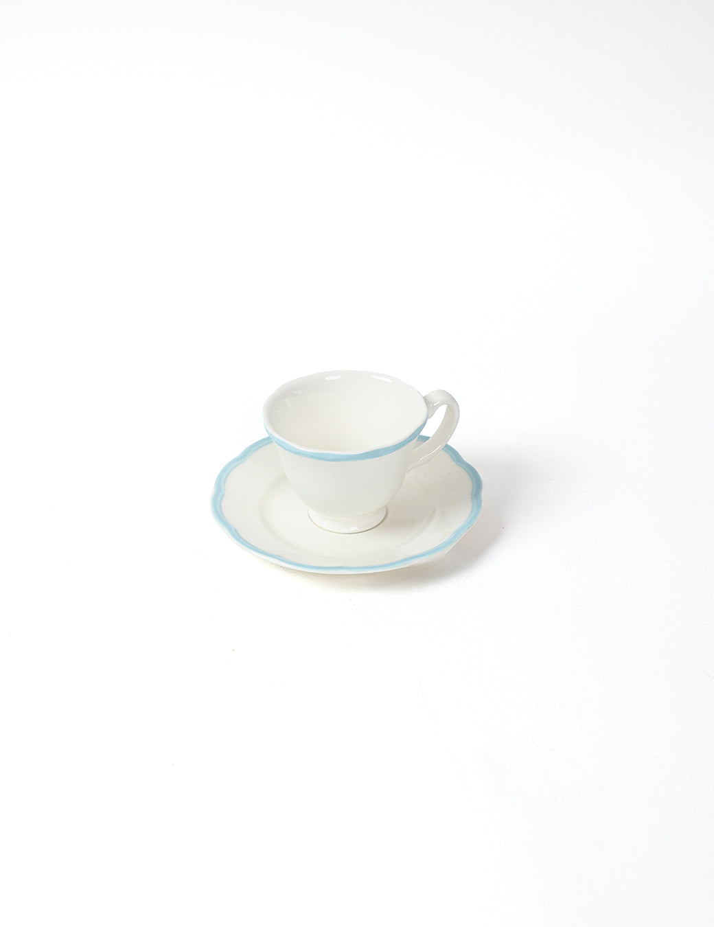 Claytan Chiara Espresso Cup & Saucer - Chiara Light Blue