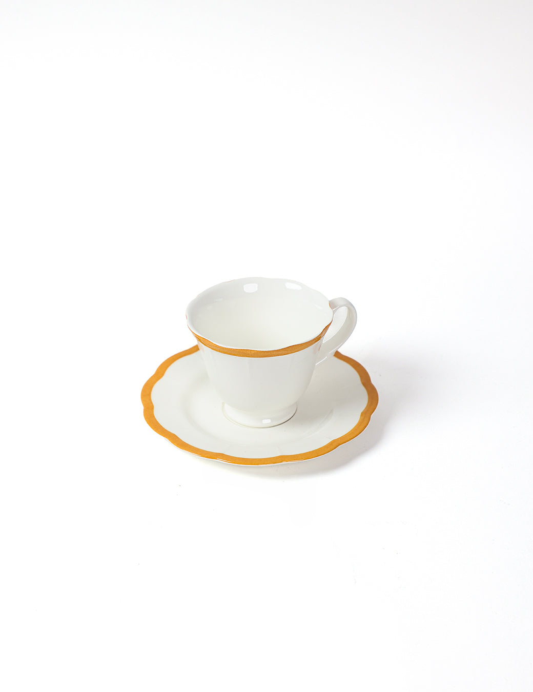 Claytan Chiara Footed Cup & Saucer - Chiara Yellow