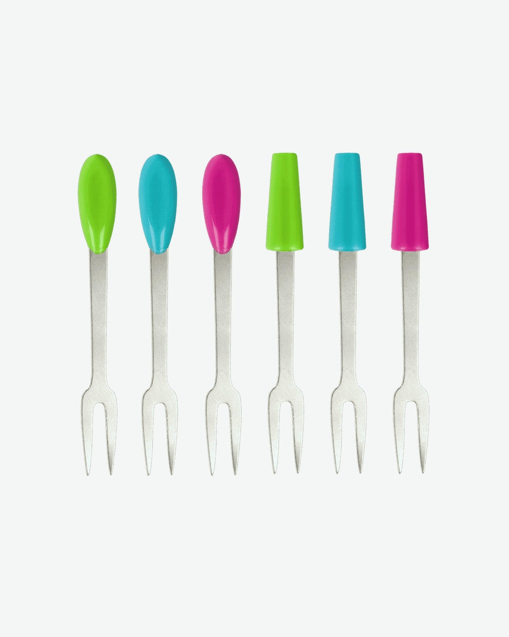 Set 6 Stainless Steel Reusable Mini forks