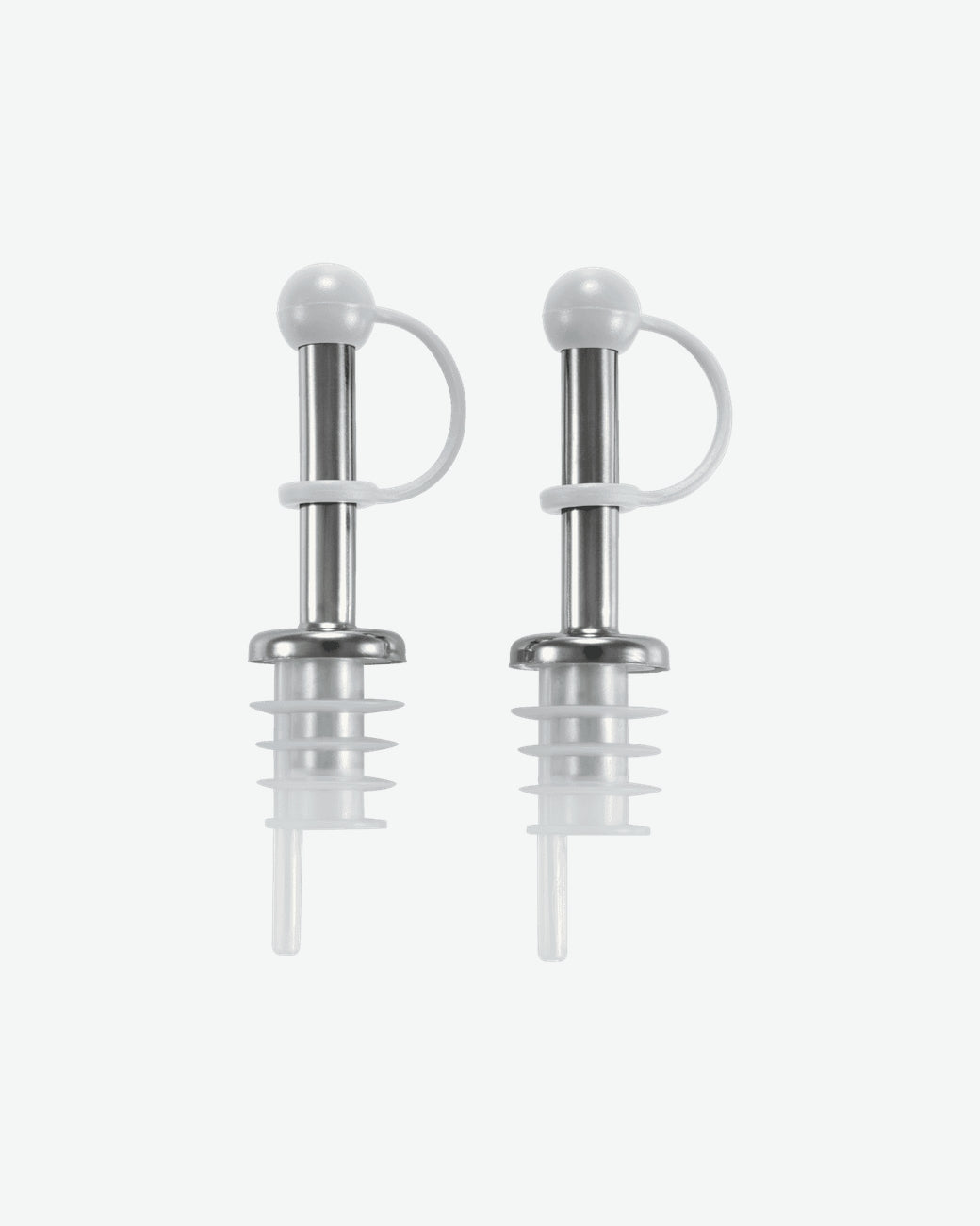 Set 2 Bottle Pourers W/ Cap & Connection