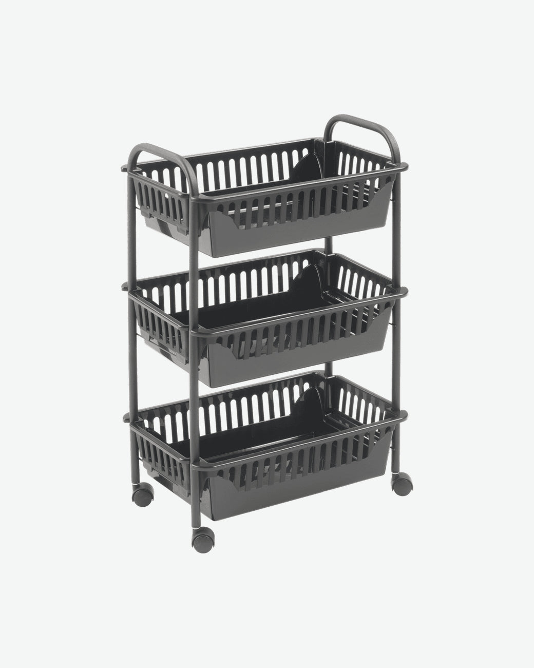 Oslo Rolling Cart, Matte Black