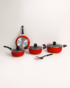 ATD Non - Stick Cookware 8PC Set with Glass Lids - Baitishk