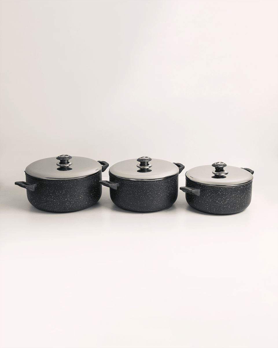 ATD Non - Stick Marble Cookware Pot - Baitishk
