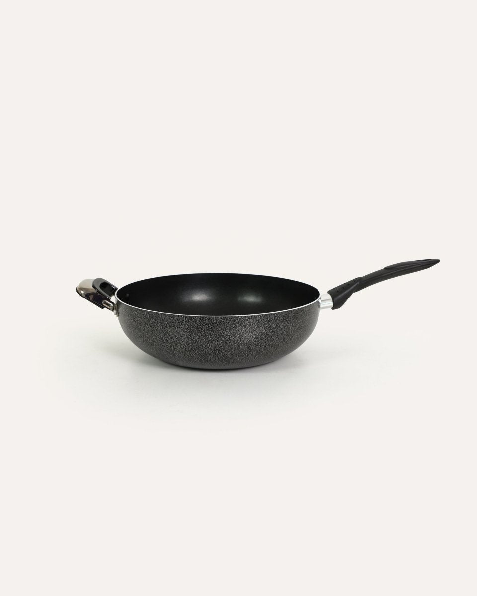 ATD Non - Stick Wok with Long and Ear Handle - Baitishk