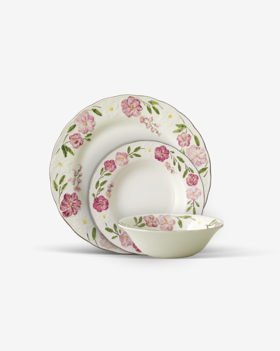 Claytan 24 Piece Dinner Set - Cherry Blossom - Baitishk