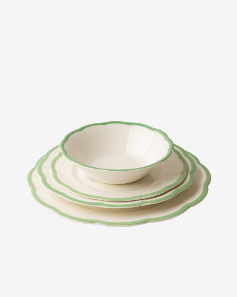 Claytan 24 Piece Dinner Set - Chiara Green - Baitishk
