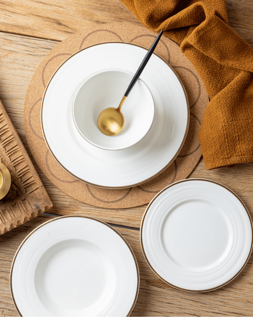 Claytan 24 Piece Dinner Set - City Gold - Baitishk