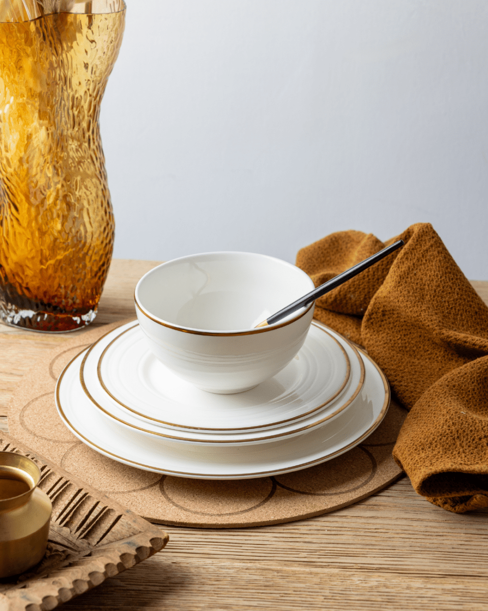 Claytan 24 Piece Dinner Set - City Gold - Baitishk