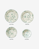 Claytan 24 Piece Dinner Set - Damask Green - Baitishk