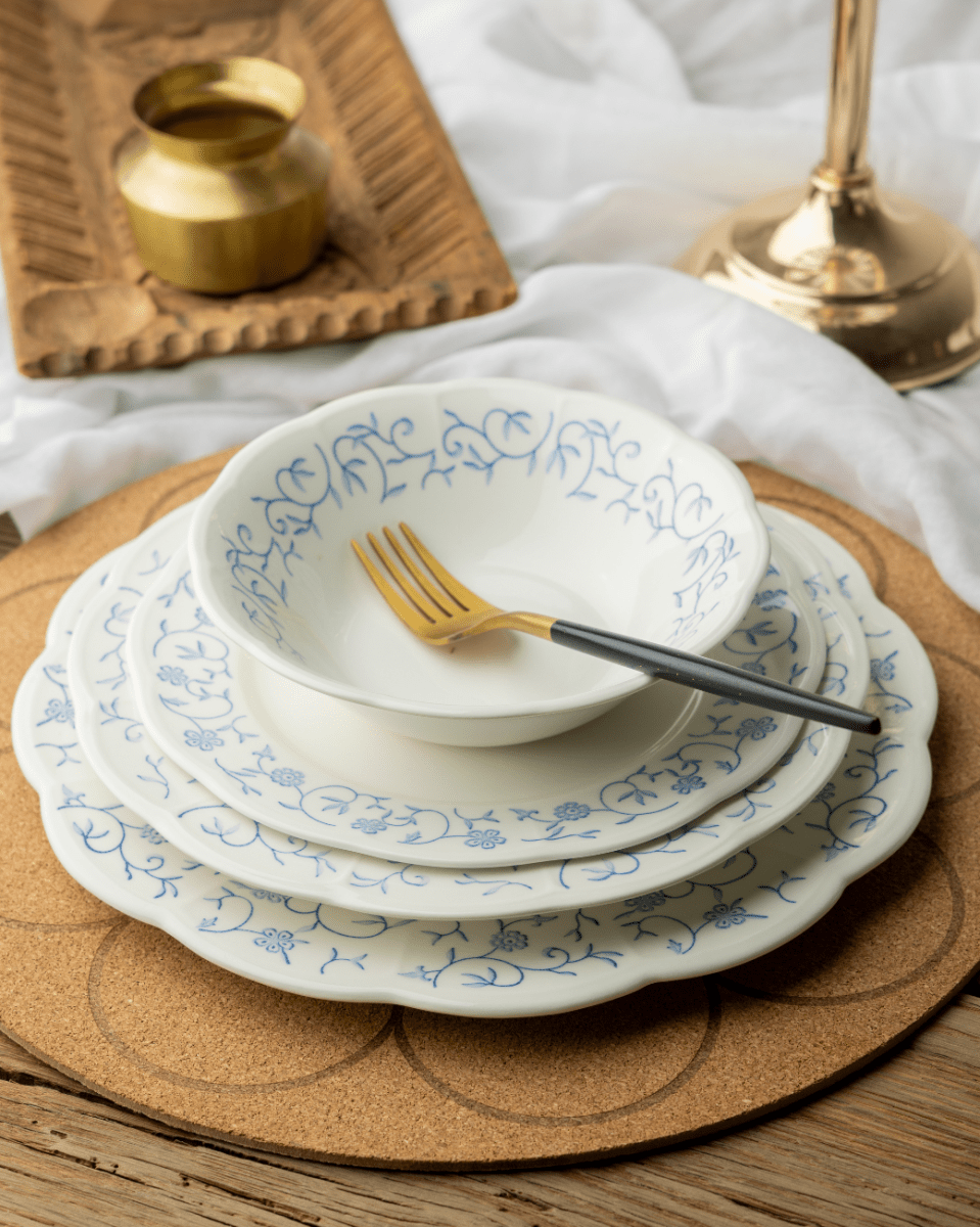 Claytan 24 Piece Dinner Set - Floral Joint - Baitishk