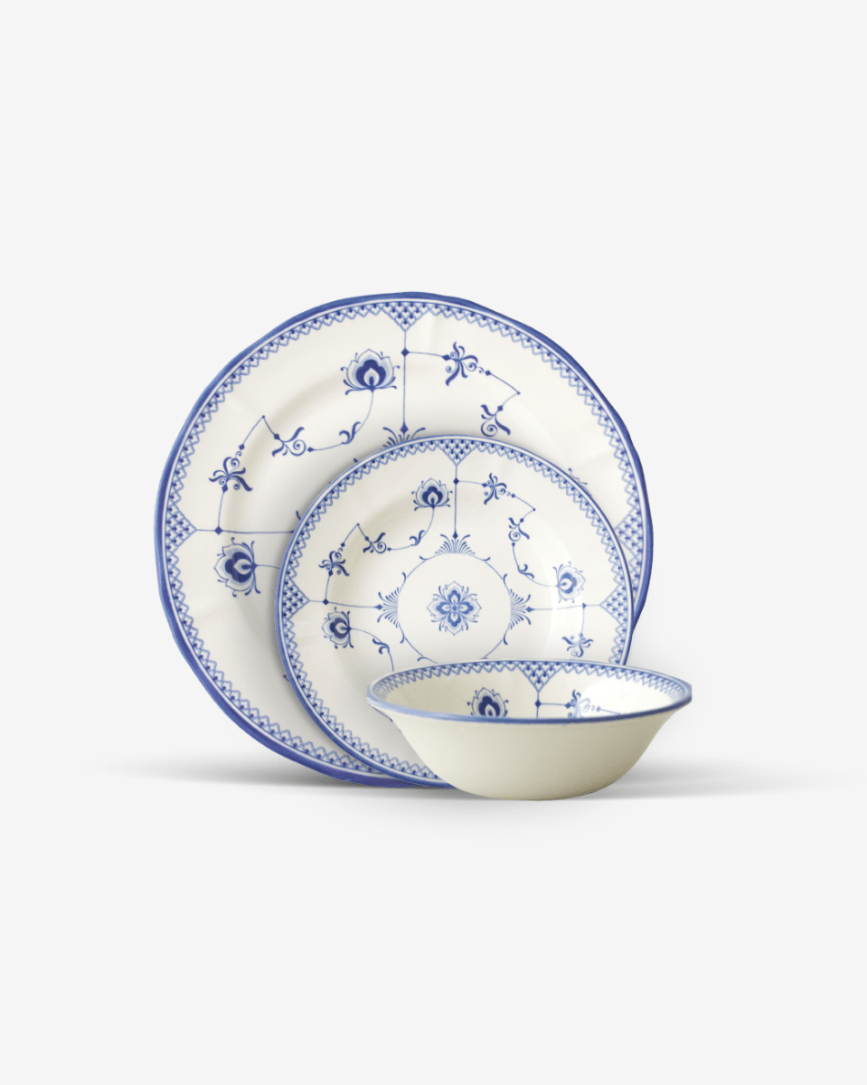 Claytan 24 Piece Dinner Set - Mellow Blue - Baitishk