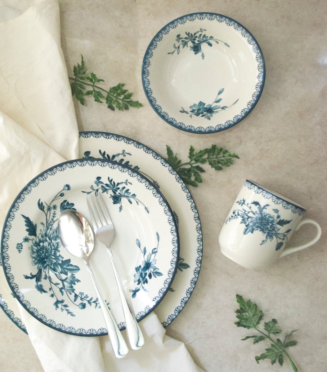 Claytan 24 Piece Dinner Set - Serenity Blue - Baitishk