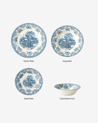 Claytan 24 Piece Dinner Set - Waterwheel Green - Baitishk