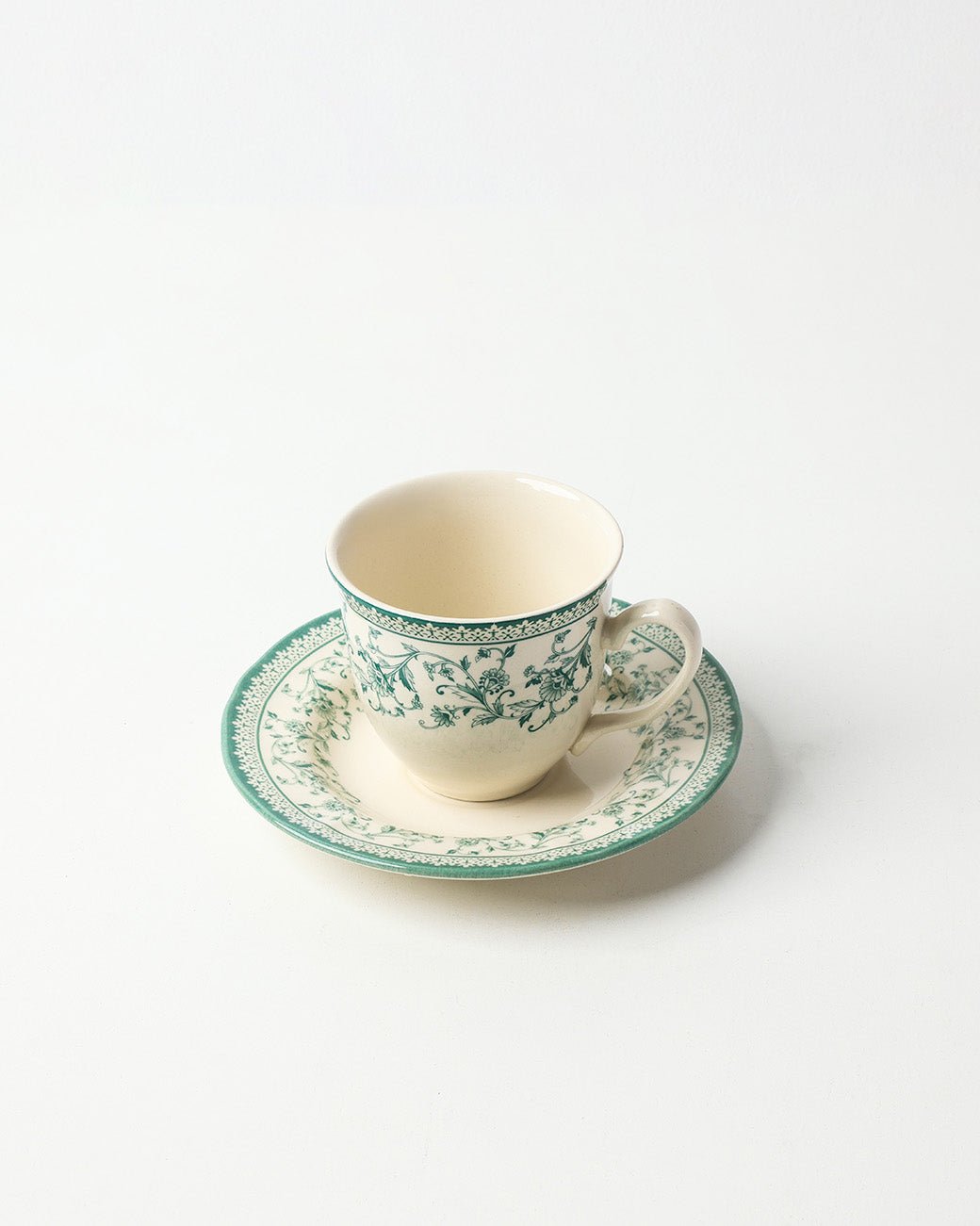 Claytan Cup & Saucer - Aster Green - Baitishk