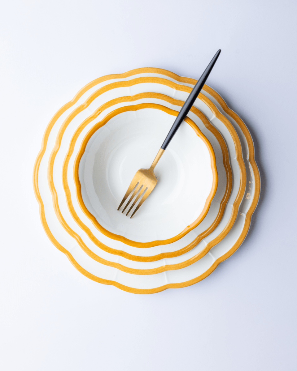 Claytan Dinner Set - Chiara Yellow - Baitishk