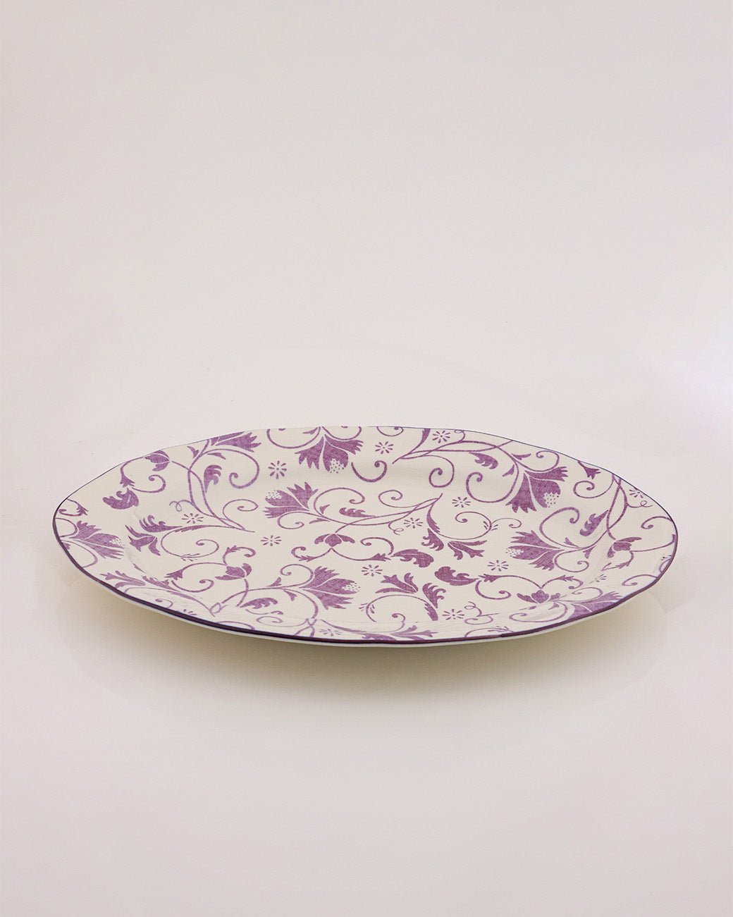 Claytan Dinnerware Collection - Damask Purple - Baitishk