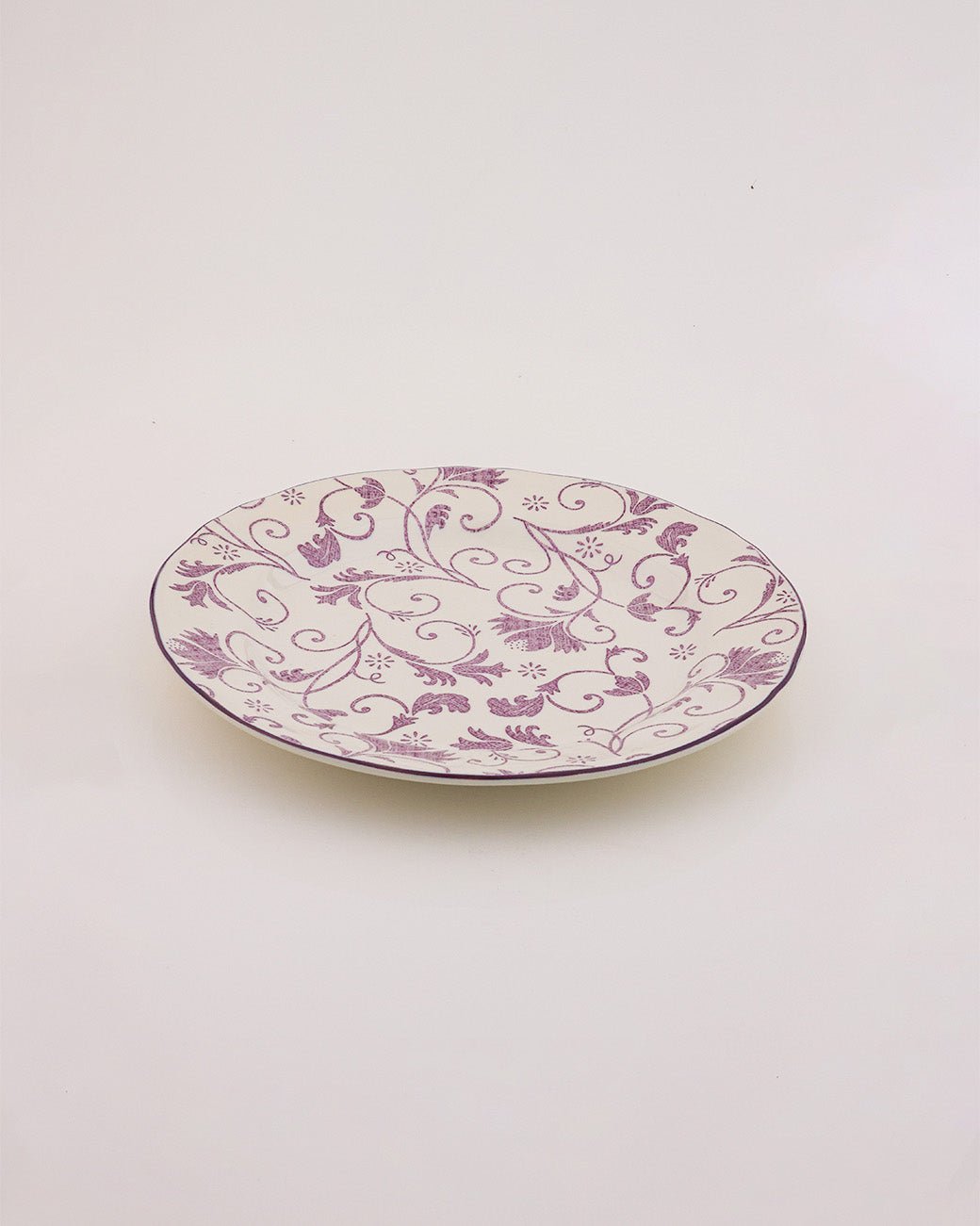 Claytan Dinnerware Collection - Damask Purple - Baitishk