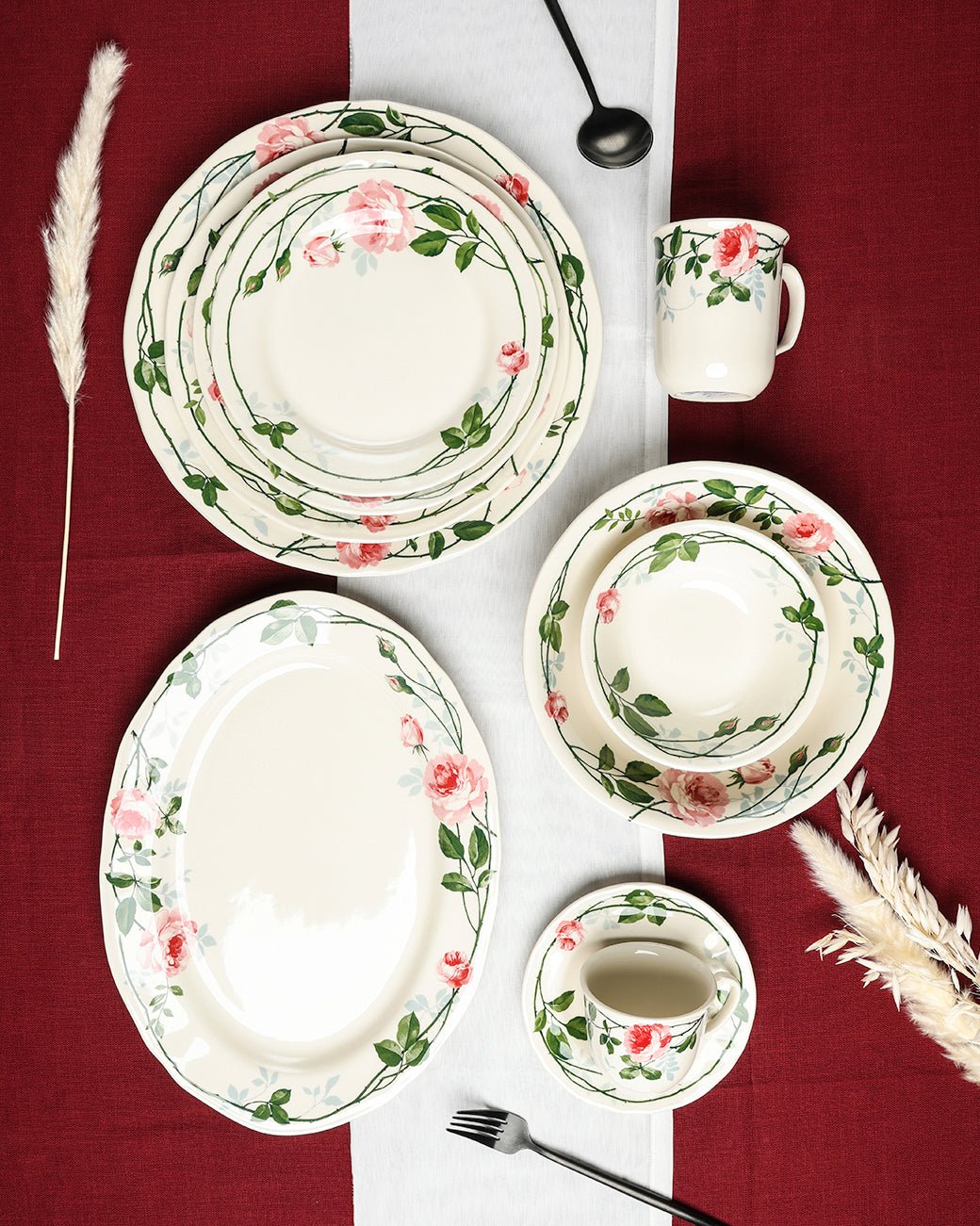 Claytan Dinnerware Collection - Humble Rose - Baitishk
