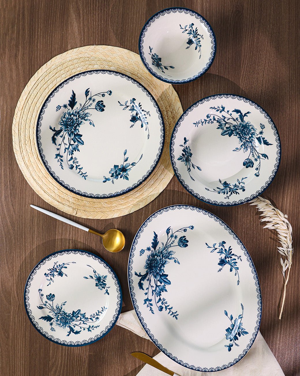 Claytan Dinnerware Collection - Serenity Blue - Baitishk