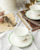 Claytan Espresso Cup Saucer - Chiara Green - Baitishk