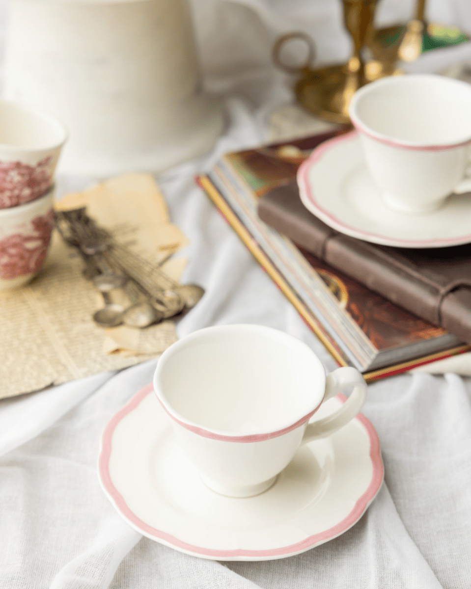 Claytan Espresso Cup Saucer - Chiara Pink - Baitishk