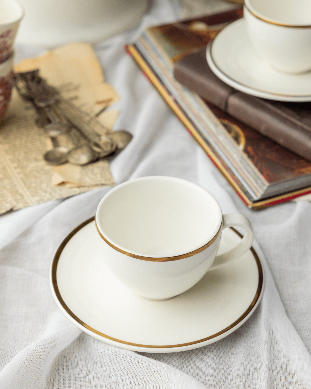 Claytan Espresso Cup Saucer - City Gold - Baitishk