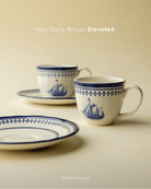 Claytan Espresso Cup Saucer - Clipper Ship - Baitishk