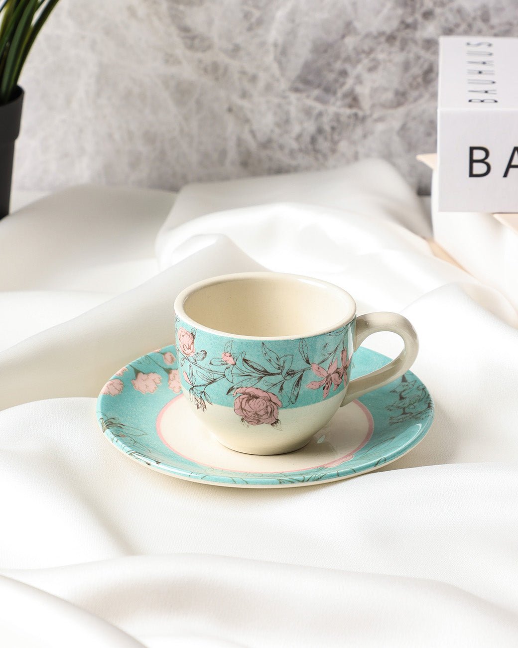 Claytan Espresso Cup Saucer - Garden of Eden - Baitishk