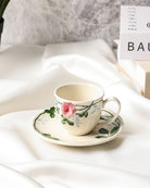 Claytan Espresso Cup Saucer - Humble Rose - Baitishk