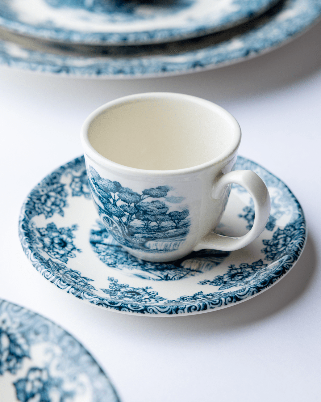 Claytan Espresso Cup Saucer - Waterwheel Green - Baitishk