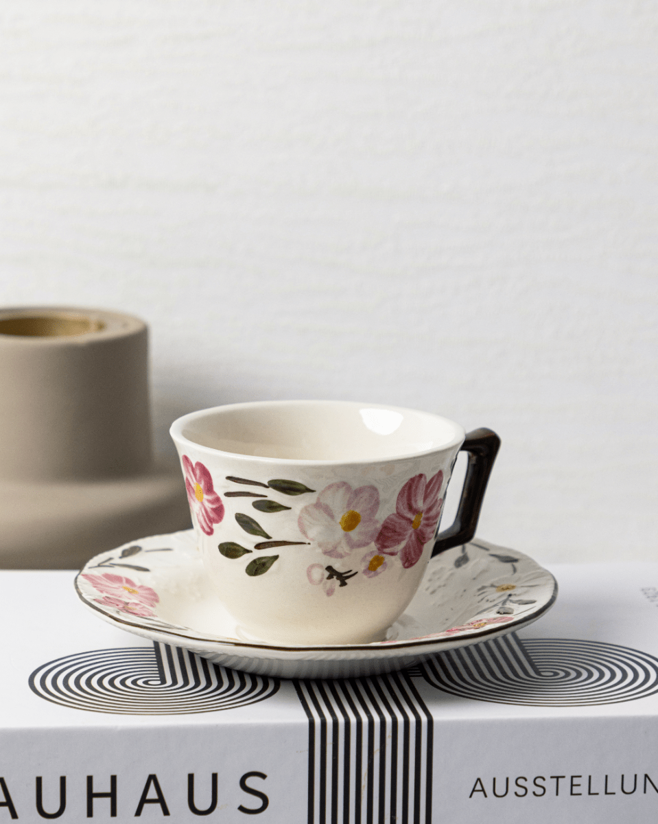 Claytan Tea Cup & Saucer - Cherry Blossom - Baitishk
