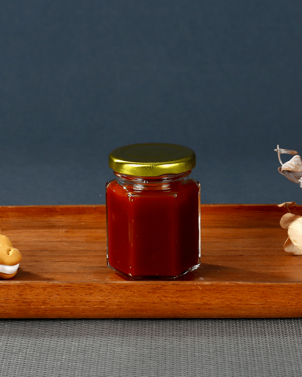 Glass Jar with Gold Lid - Baitishk