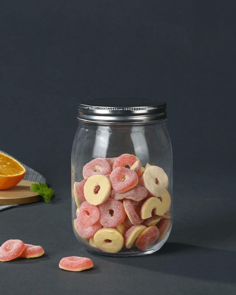 Glass Storage Jar with Metal Lid - Baitishk