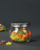 Glass Storage Jar with Metal Lid - Baitishk