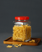 Glass Storage Jar with Red Lid - Baitishk
