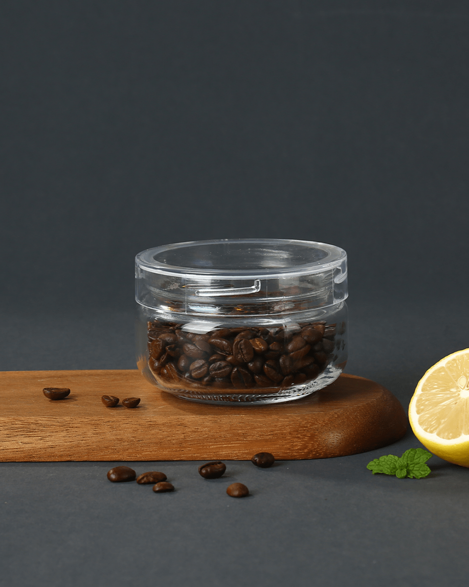 Glass Storage Jar with Transparent Lid - Baitishk