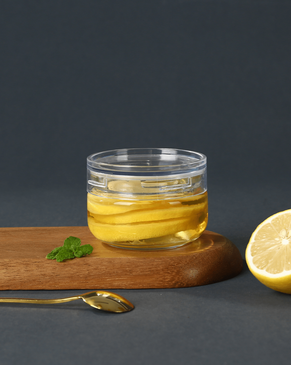 Glass Storage Jar with Transparent Lid - Baitishk