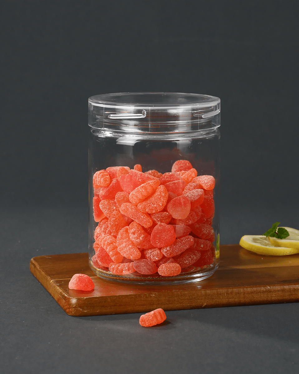 Glass Storage Jar with Transparent Lid - Baitishk